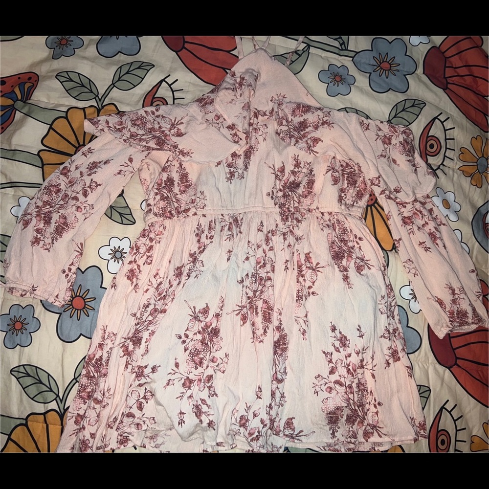 American rag size XL off the shoulder dress with ruffle detail
